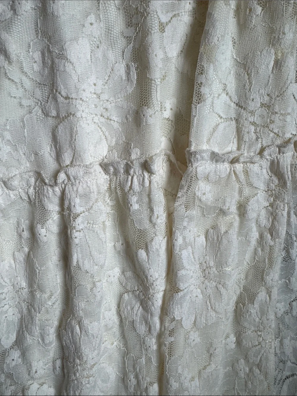 Speechless Cream Lace Ruffle Dress - Picture 6 of 6